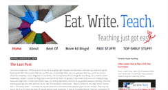 Desktop Screenshot of eatwriteteach.com