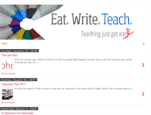 Tablet Screenshot of eatwriteteach.com